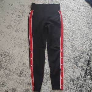 Express side button track pant/legging